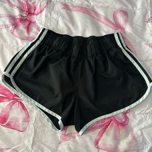 adidas Black and White Athletic Shorts